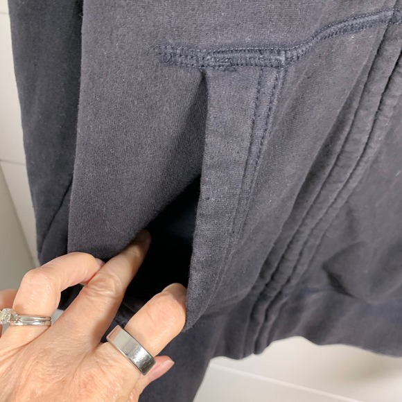 American Eagle Black Full Zip Hoodie Eagle Graphic Men XL Y2K Spell Out Skater - Picture 10 of 14